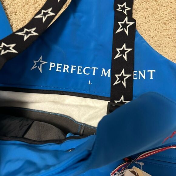 Perfect Moment Dazzling Blue Isola Racing Pant Snow Bibs SALOPETTE NWT Large - Picture 8 of 13